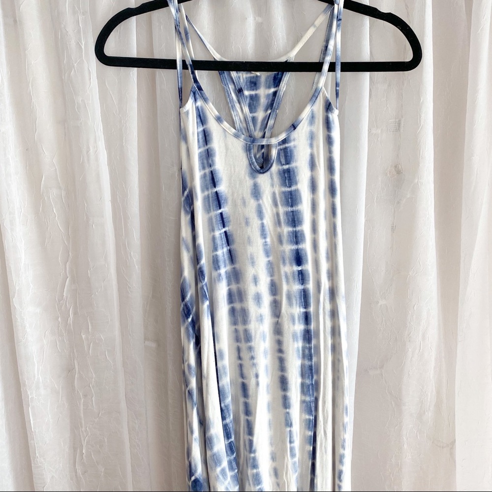 Blue Tie Dye Maxi/Midi Dress
